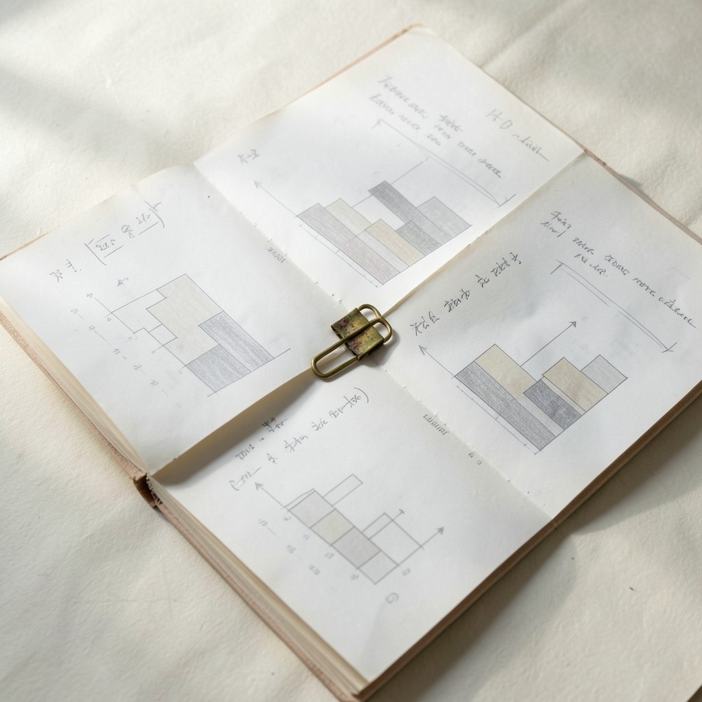 Close view of a board pack with executive summary and annotated KPI chart